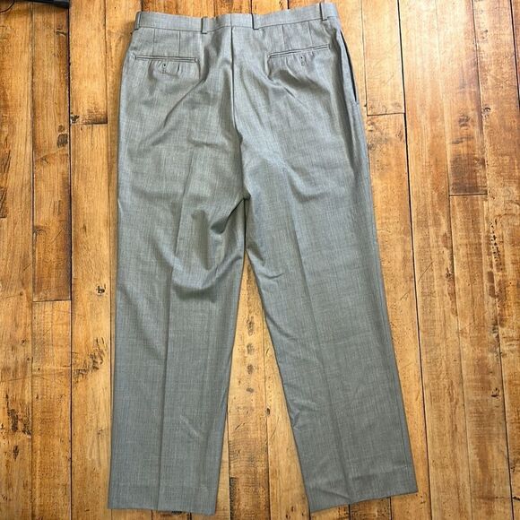 Alfani Mens size 36 Gray Wool Blend Formal Trousers Office, Wedding Etc - Picture 5 of 9